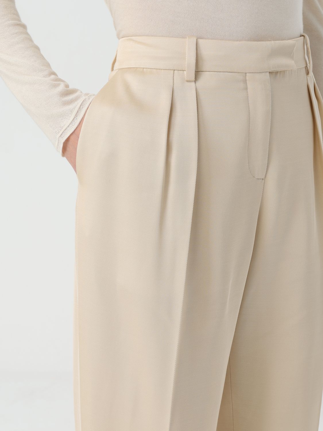 Pleated trousers - Brown