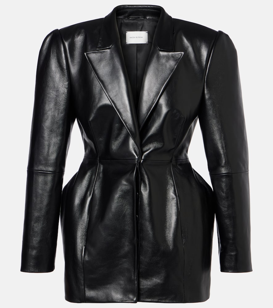 Leather blazer