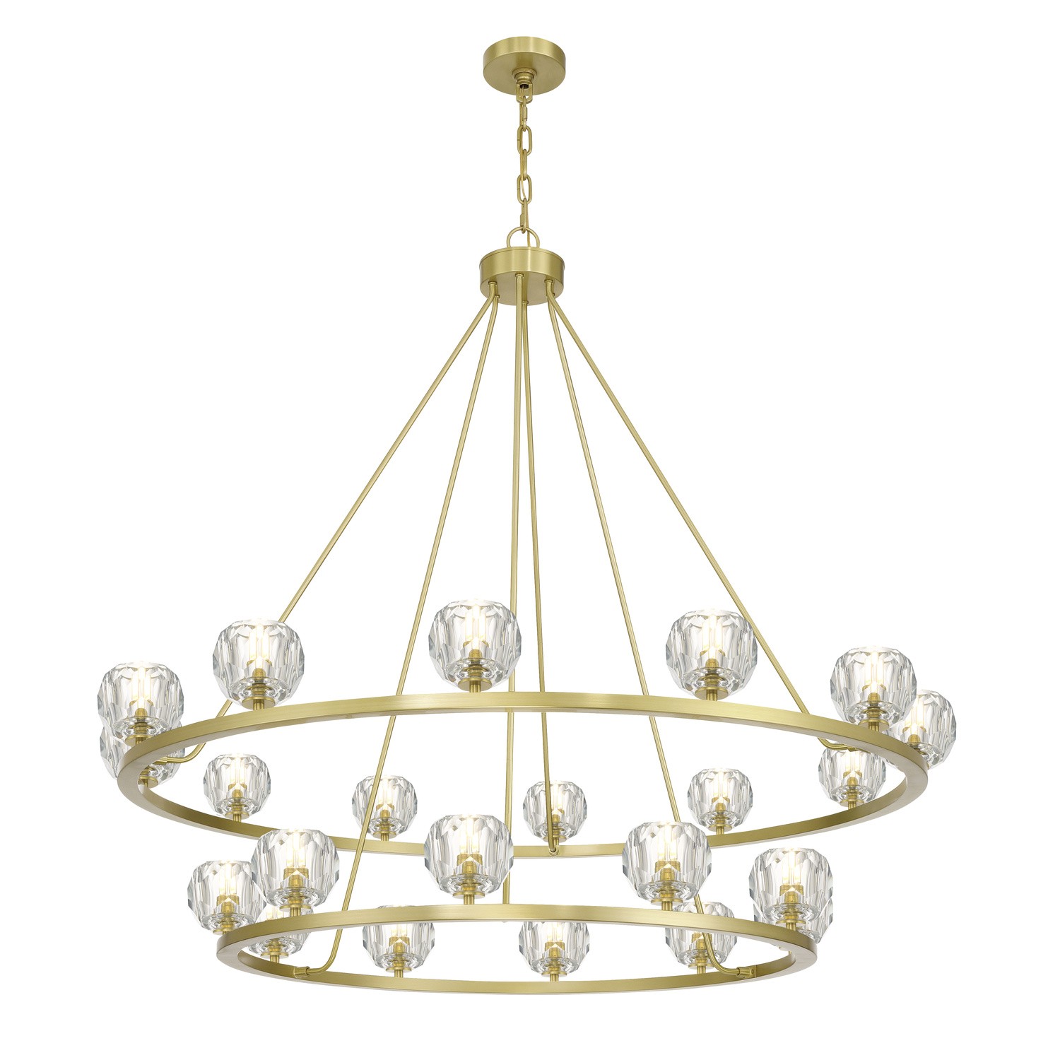 Soft Brass LED Chandelier from the Aragon Collection