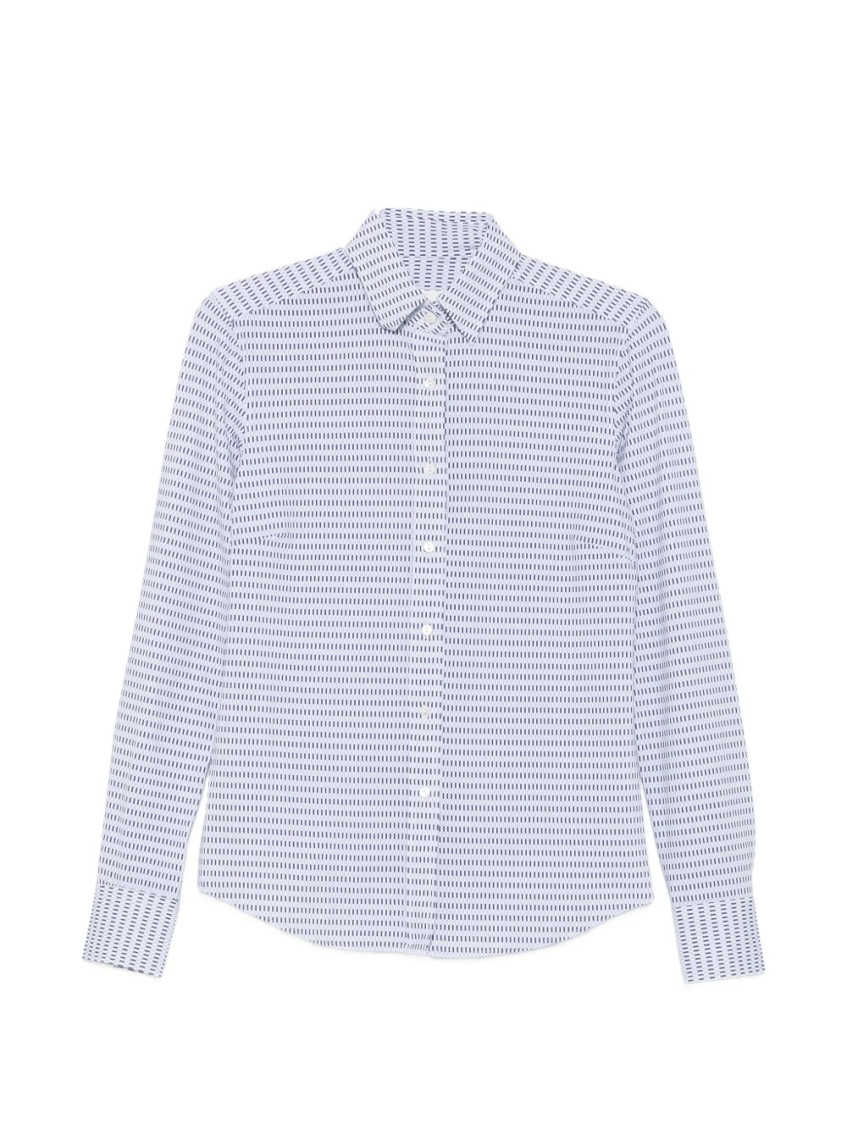 Blue Regular Printed Shirt