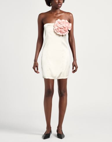 Woman Mini dress Ivory Size M Polyester