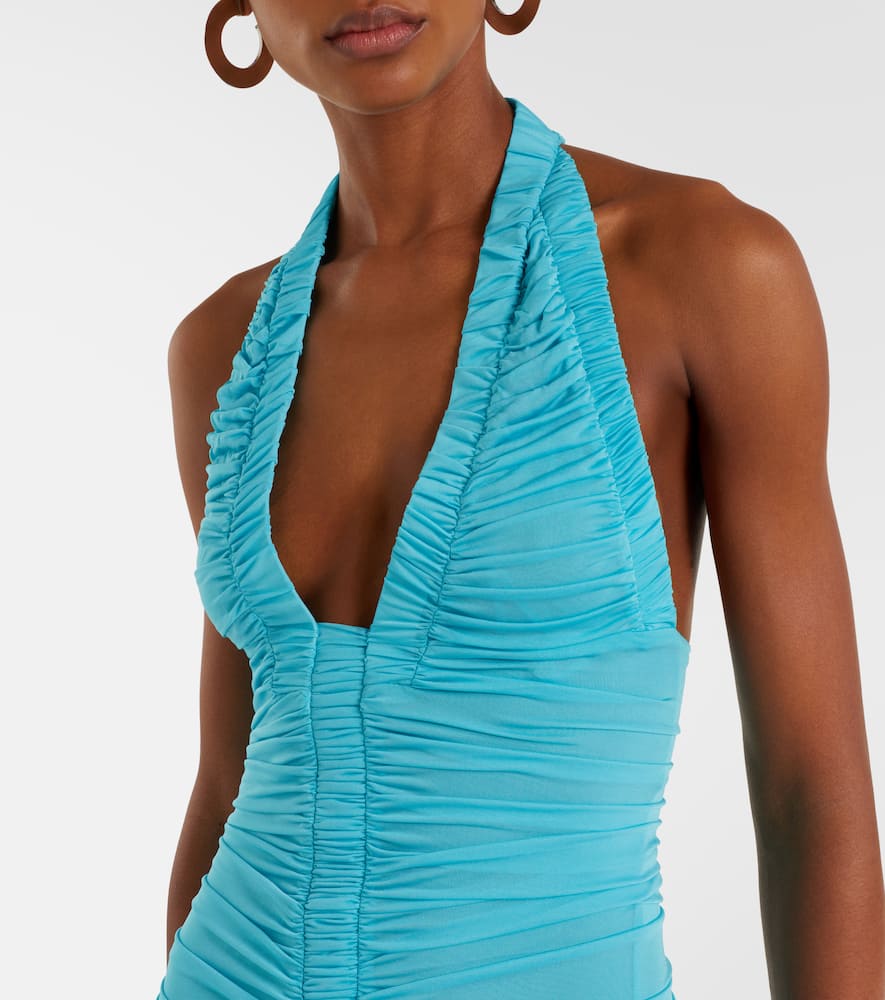 Orion ruched jersey maxi dress