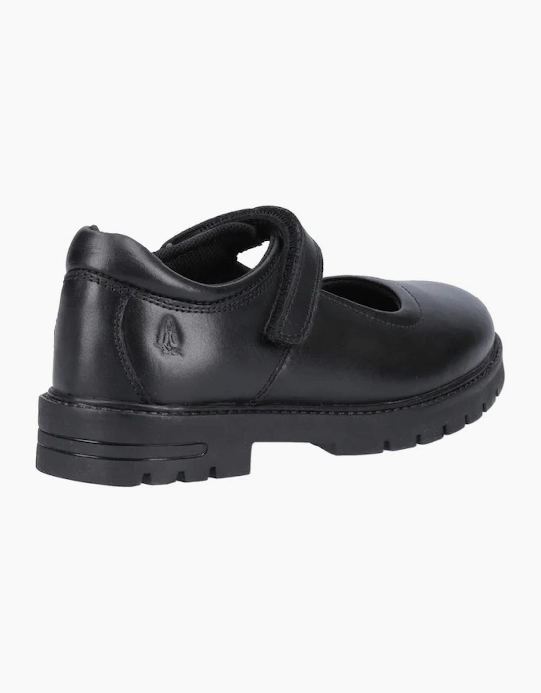 Girl's Hush Puppies TANYA Girls Leather School Shoes Black - : small kid