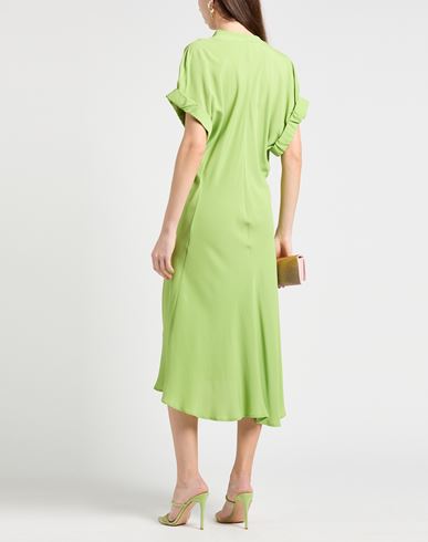 Woman Midi dress Light green Size 8 Acetate, Silk