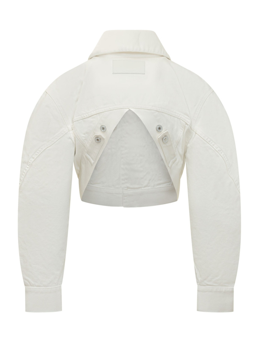 Cocoon Reversed-effect Raw Denim Jacket