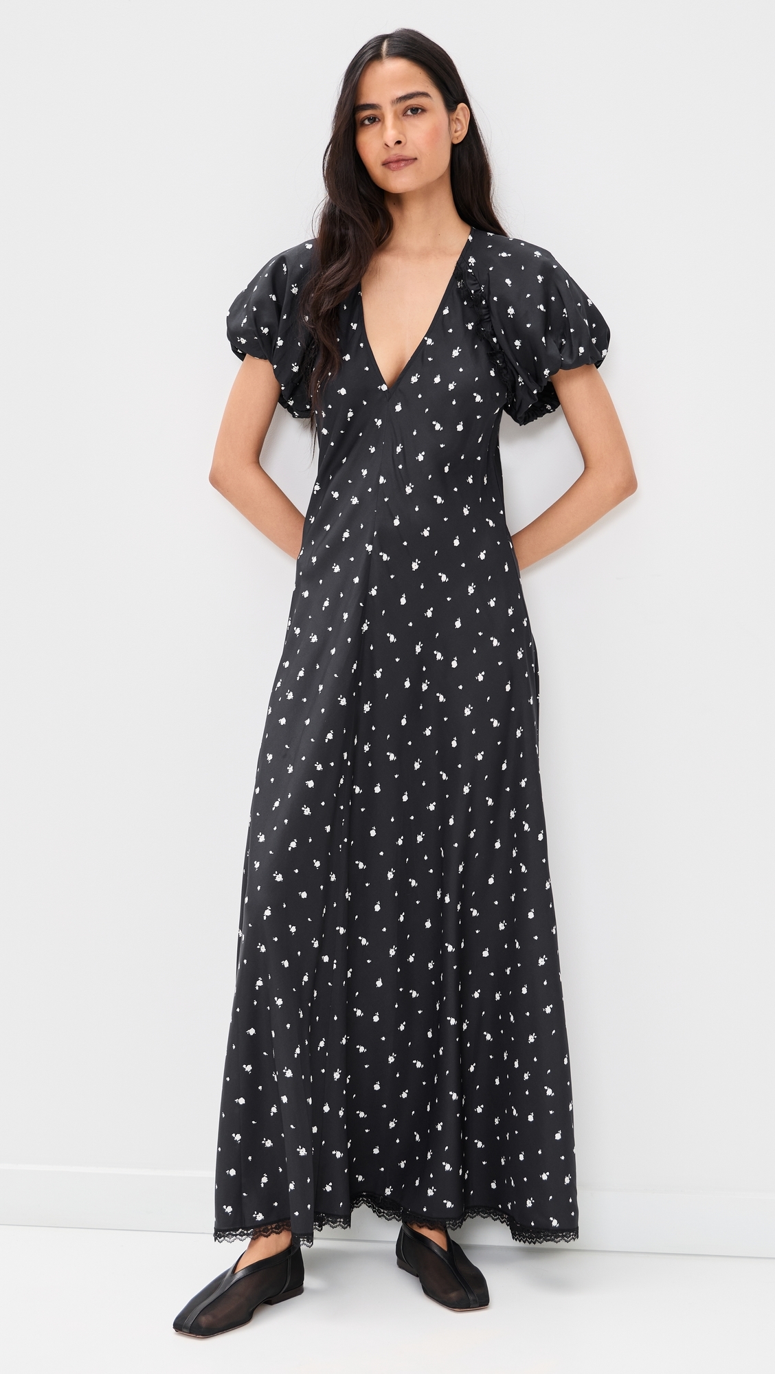 Roxie Silk Dress Black