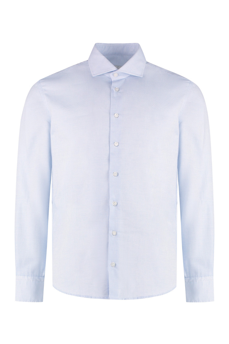 Light Blue Textured Shirt