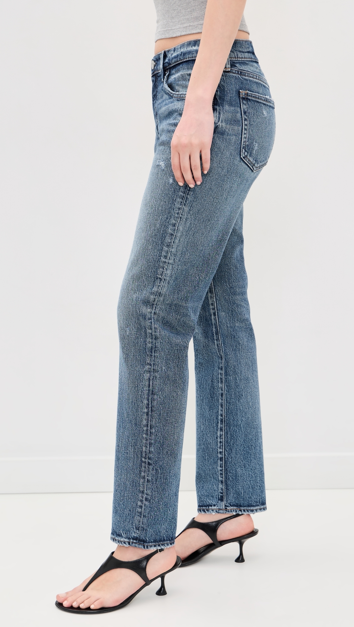 Slim Straight Jeans Blue