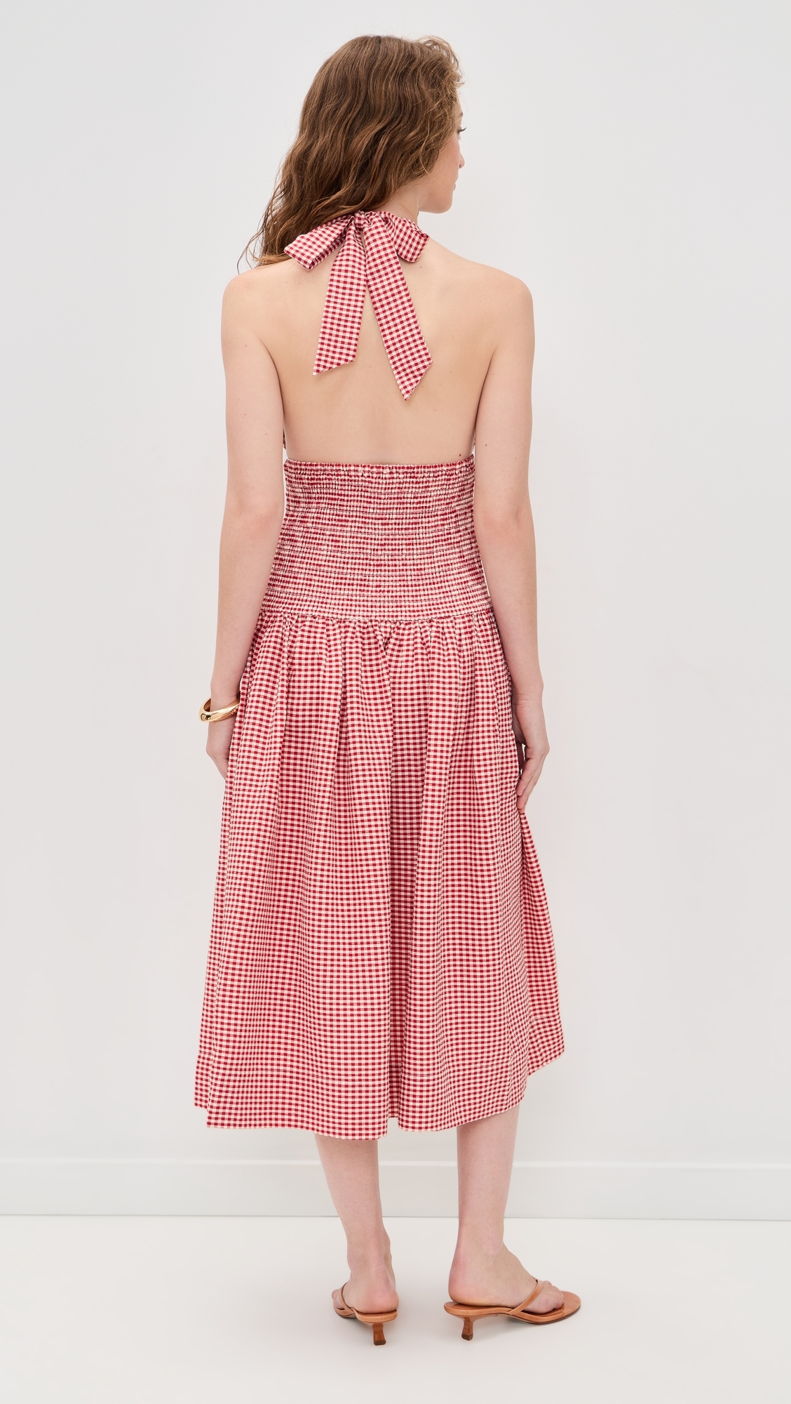 Margeaux Halter Dress Red