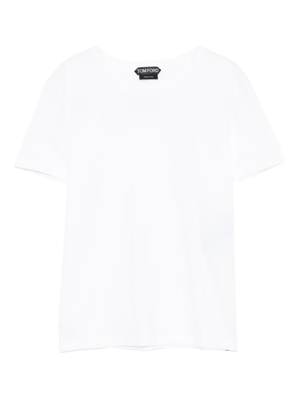 Cotton T-Shirt With Tf Logo Embroidery