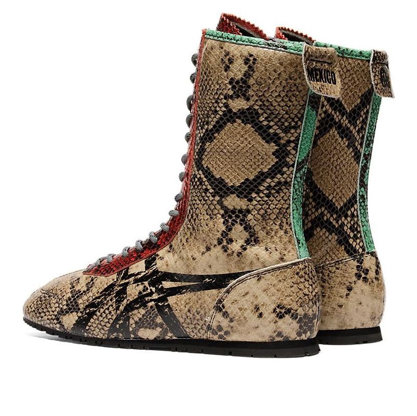 Mexico 66 Square Boots 'Snakeskin Wood Crepe Red'