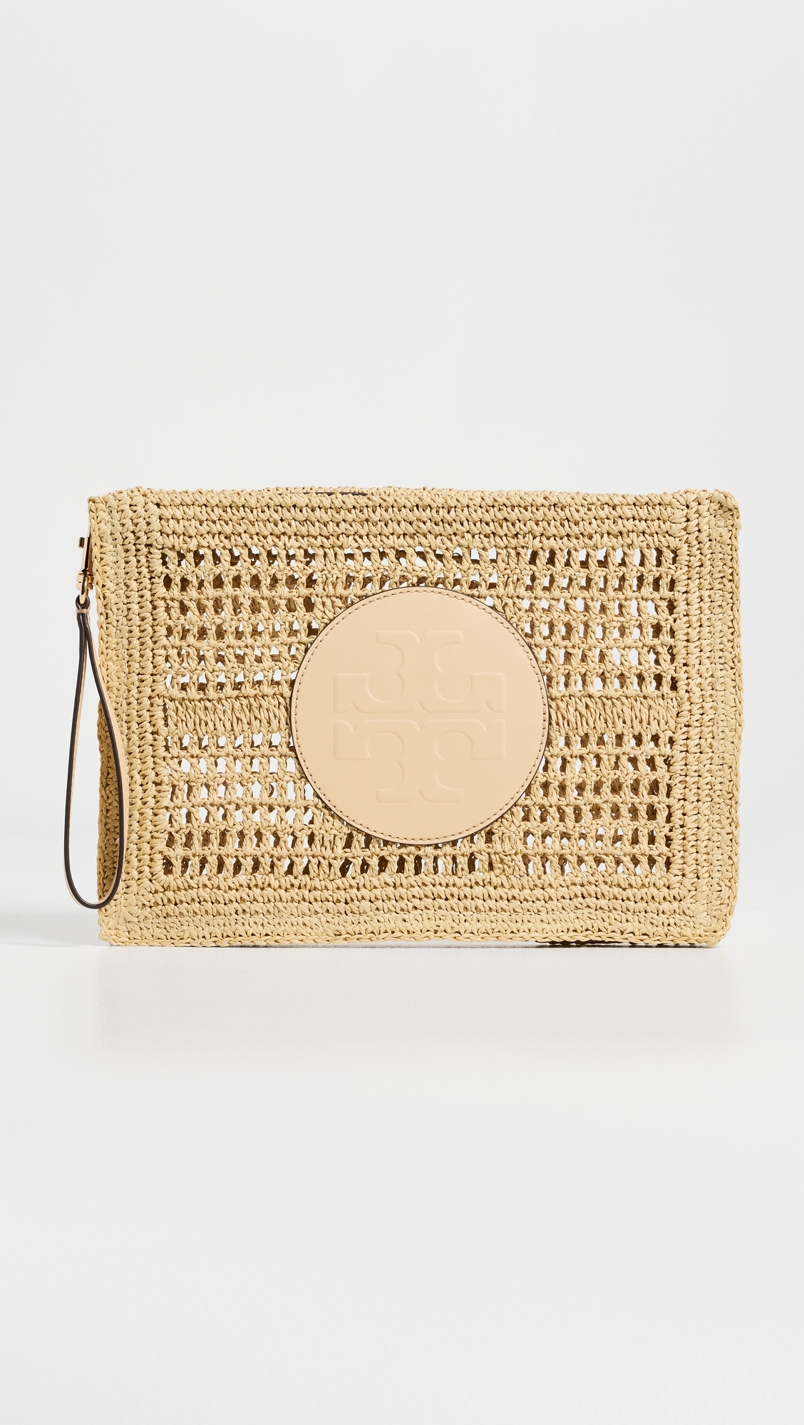 Ella Hand-Crocheted Pouch Natural One Size