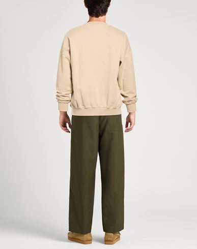 Man Sweatshirt Beige Size L Cotton, Elastane
