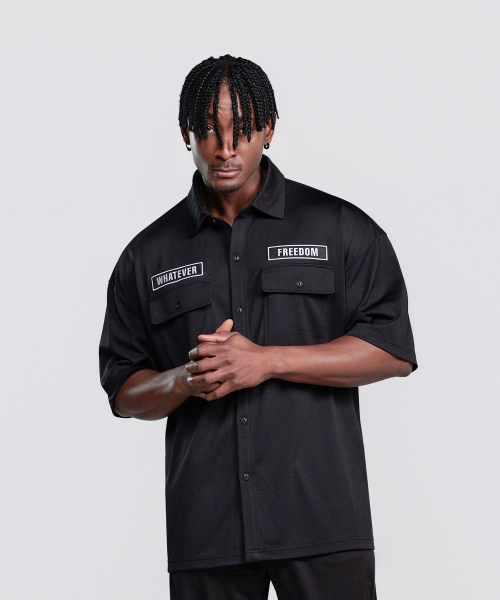 Wappen Mesh Short Sleeve Shirt