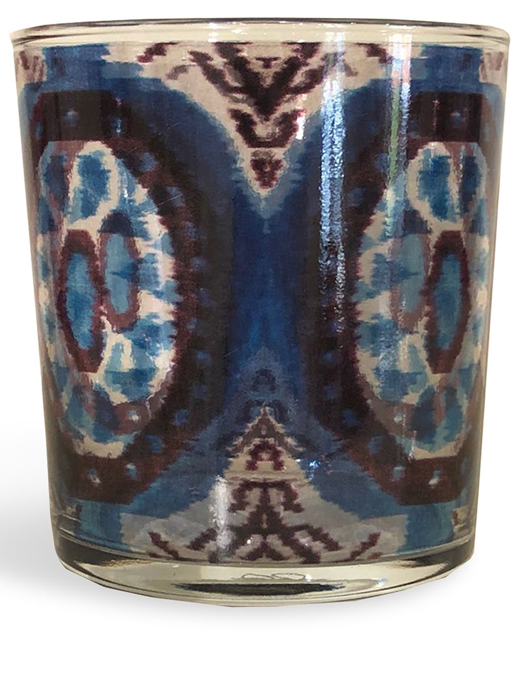 Ikat' set of four glasses - Blue