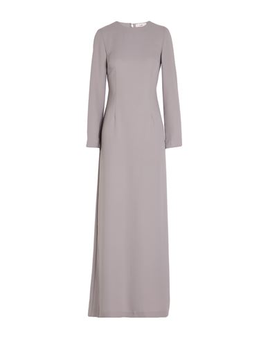 Woman Maxi dress Grey Size 4 Polyester, Viscose, Elastane