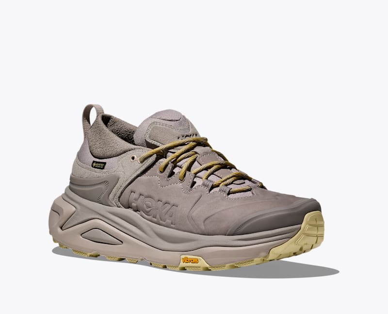 HOKA Men's Kaha 3 Low GTX Shoes in Cement/Putty