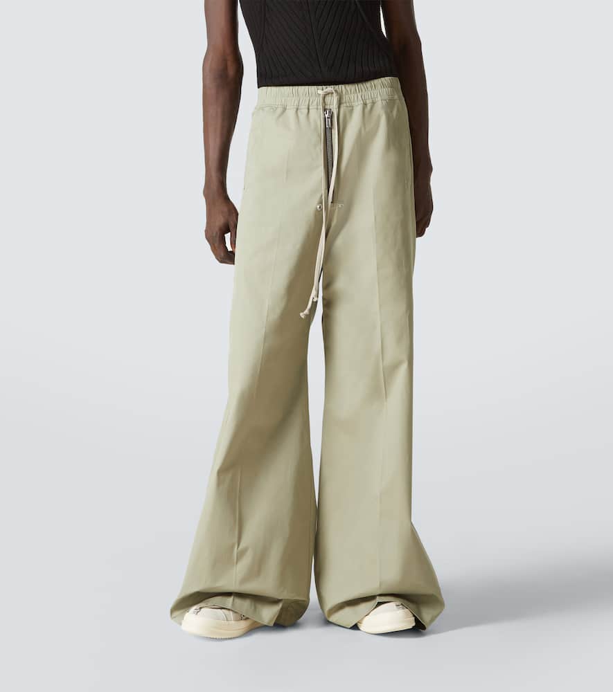Bela cotton poplin wide-leg pants