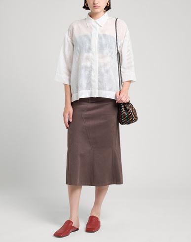 Rossopuro Woman Shirt White Size S Cotton, Polyester