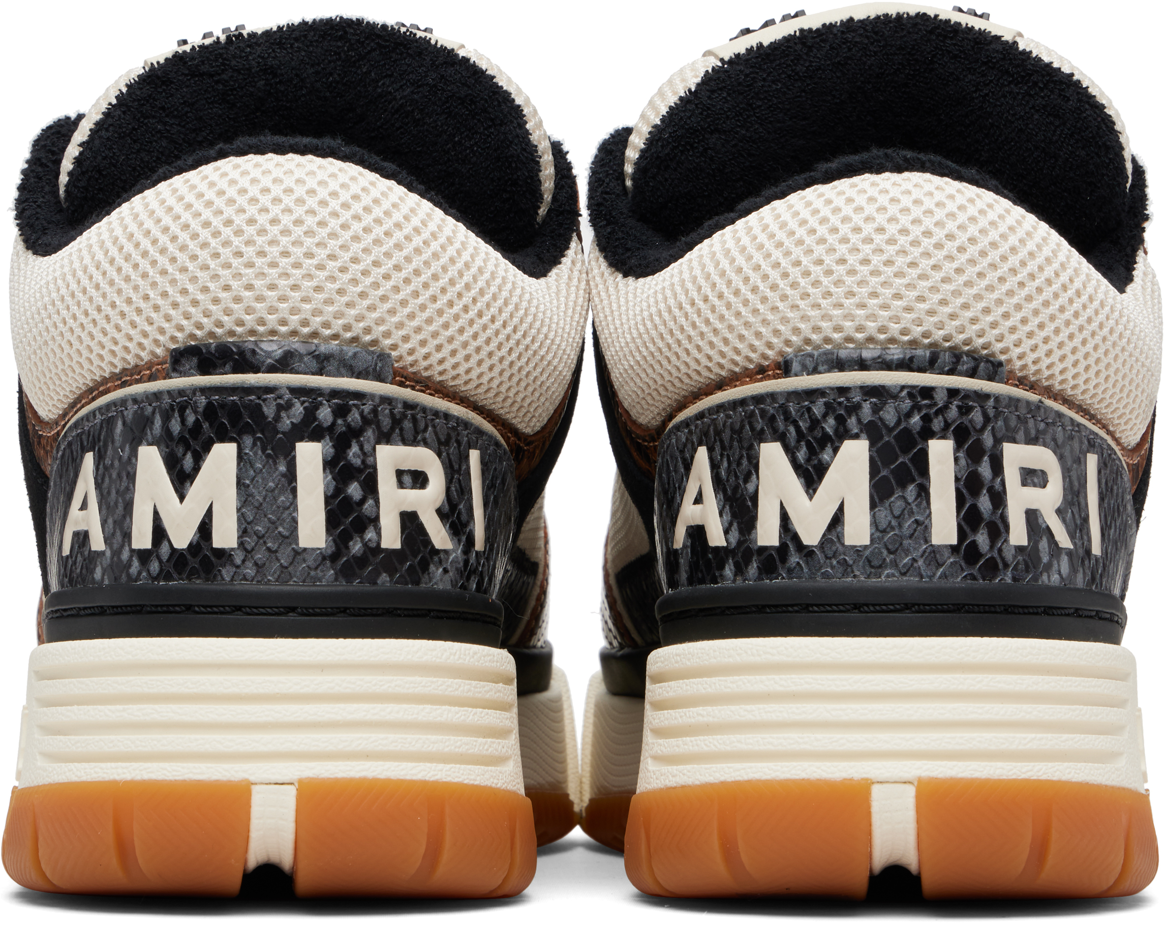 Off-White & Brown Snake MA-1 Sneakers