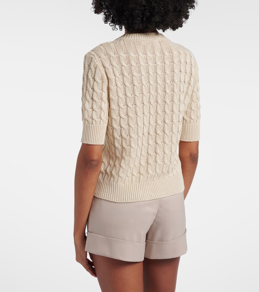 Talamo cable-knit linen sweater