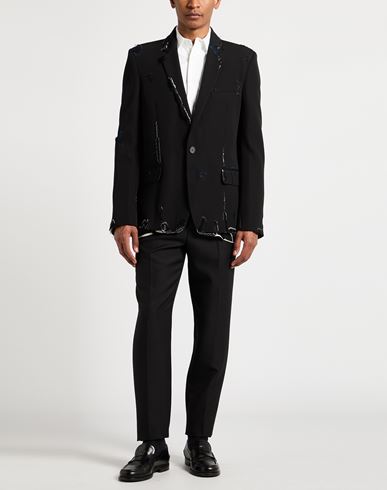 Man Blazer Black Size 38 Virgin Wool