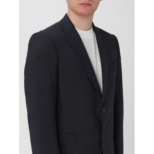 Single-breasted virgin wool suit - Blue