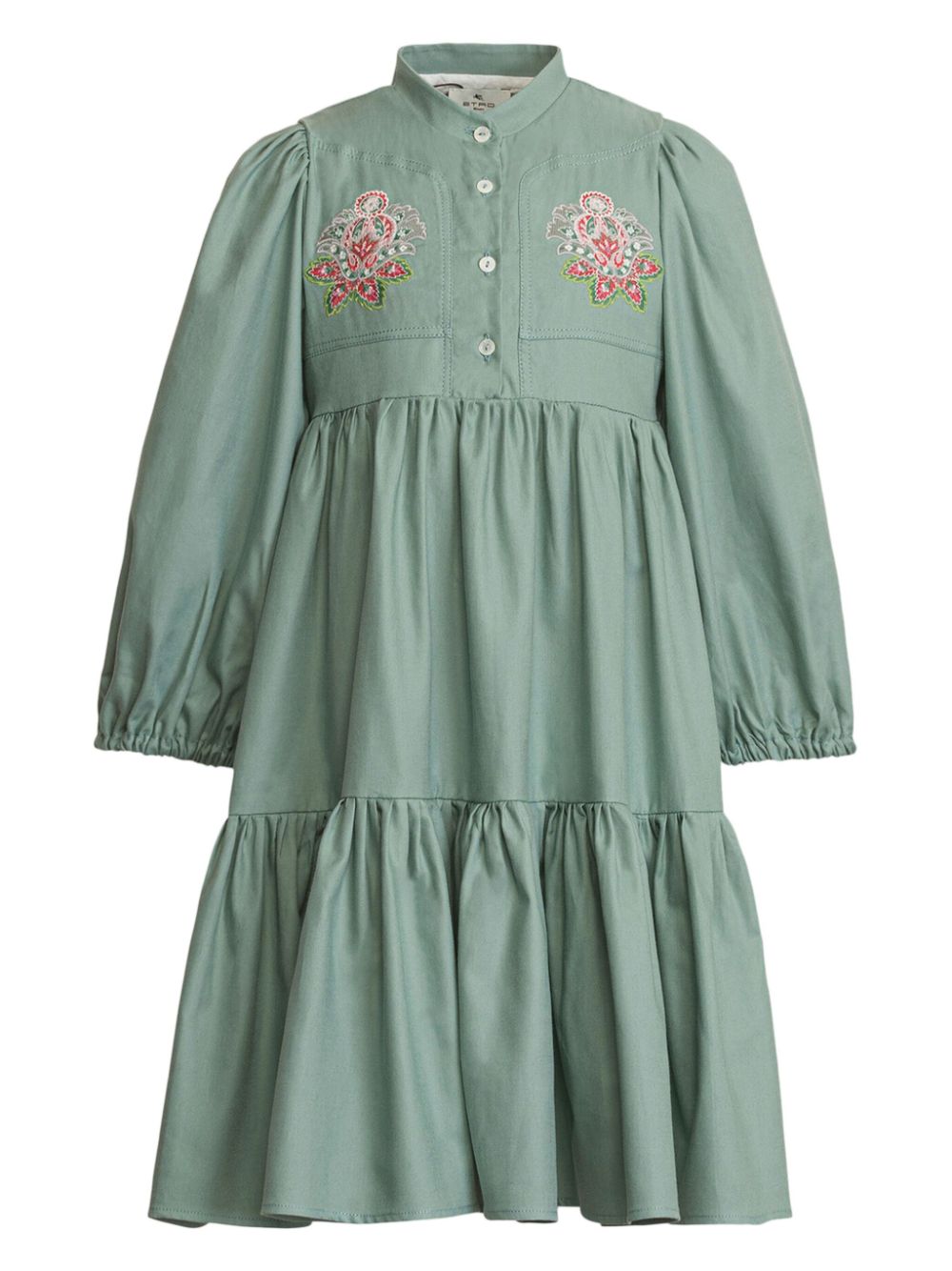 Embroidered dress - Green