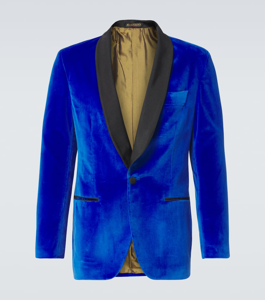 Cotton velvet blazer