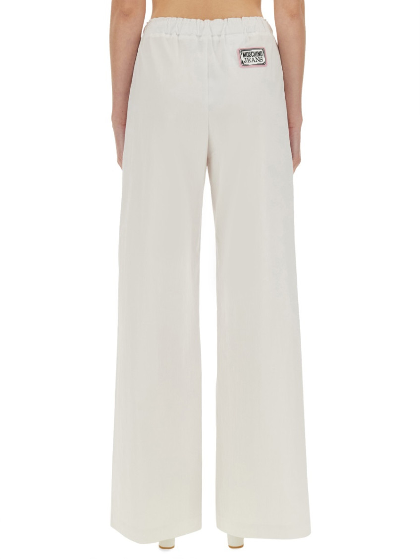 Moschino - wide leg trousers with elastic waistband