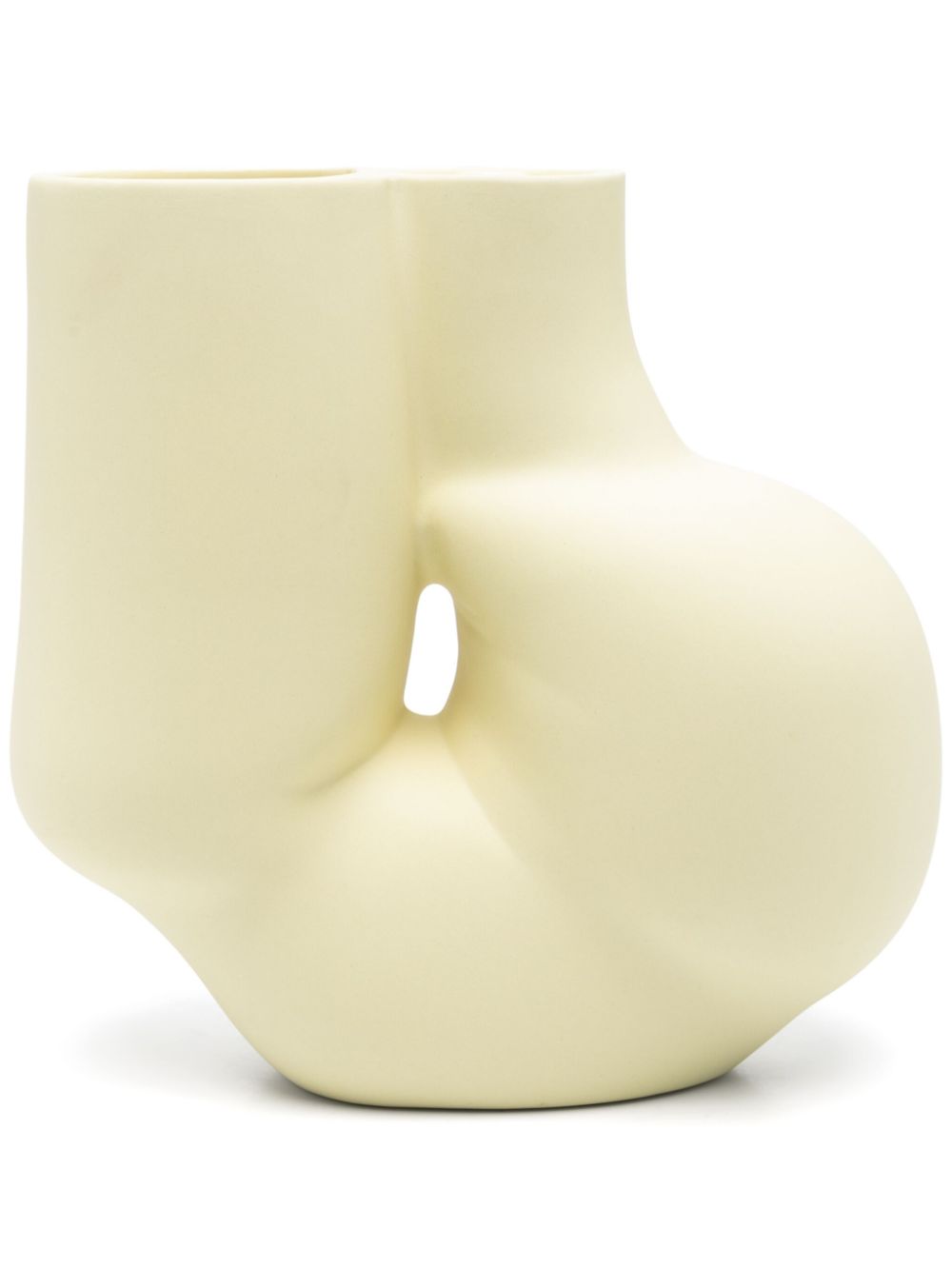 Chubby vase (19.5cm x 10.5cm) - Yellow
