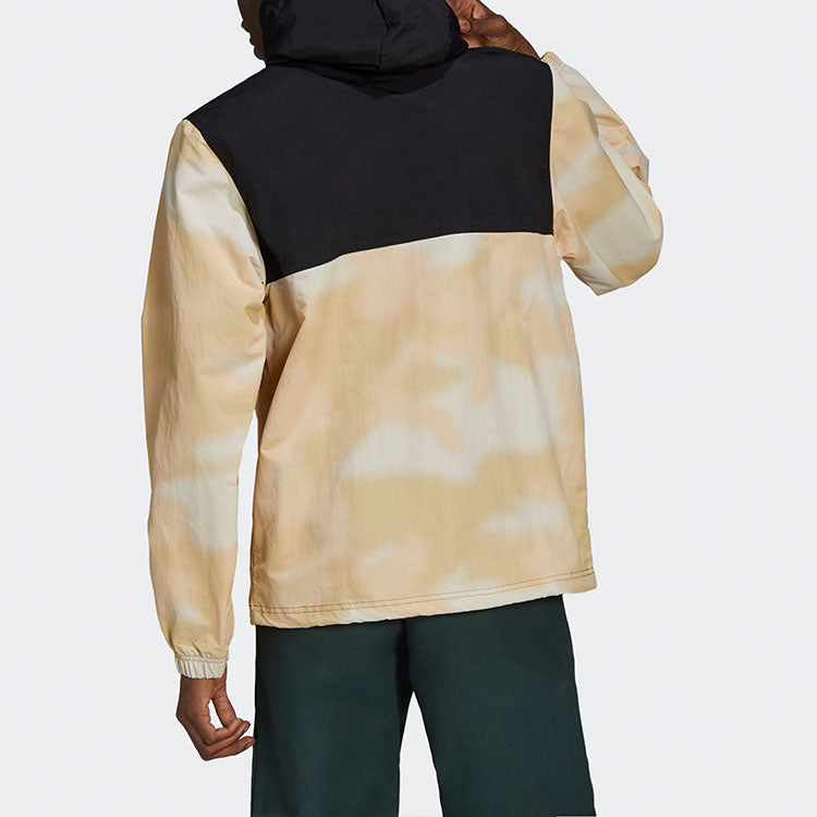 Originals Camo Windbreaker Sports Casual Camouflage Half-zip Jacket Men's Black/Brown