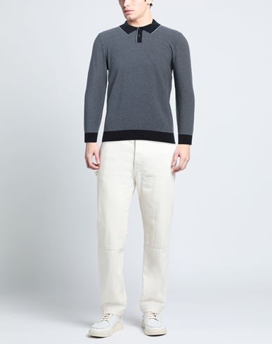 Man Sweater Navy Size 40 Organic cotton