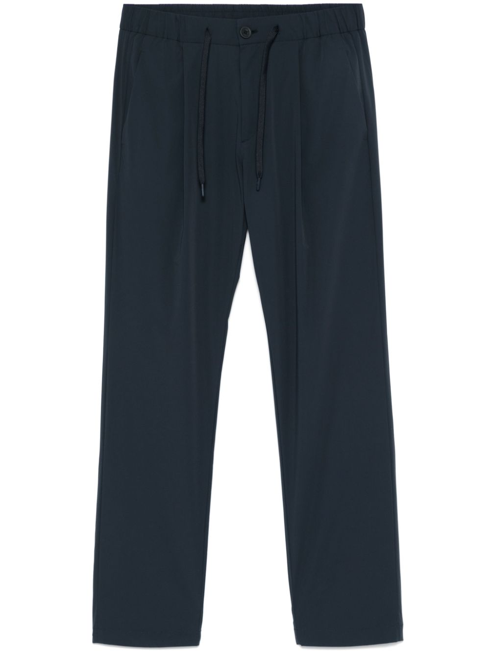 Tapered Nylon Trousers — Navy