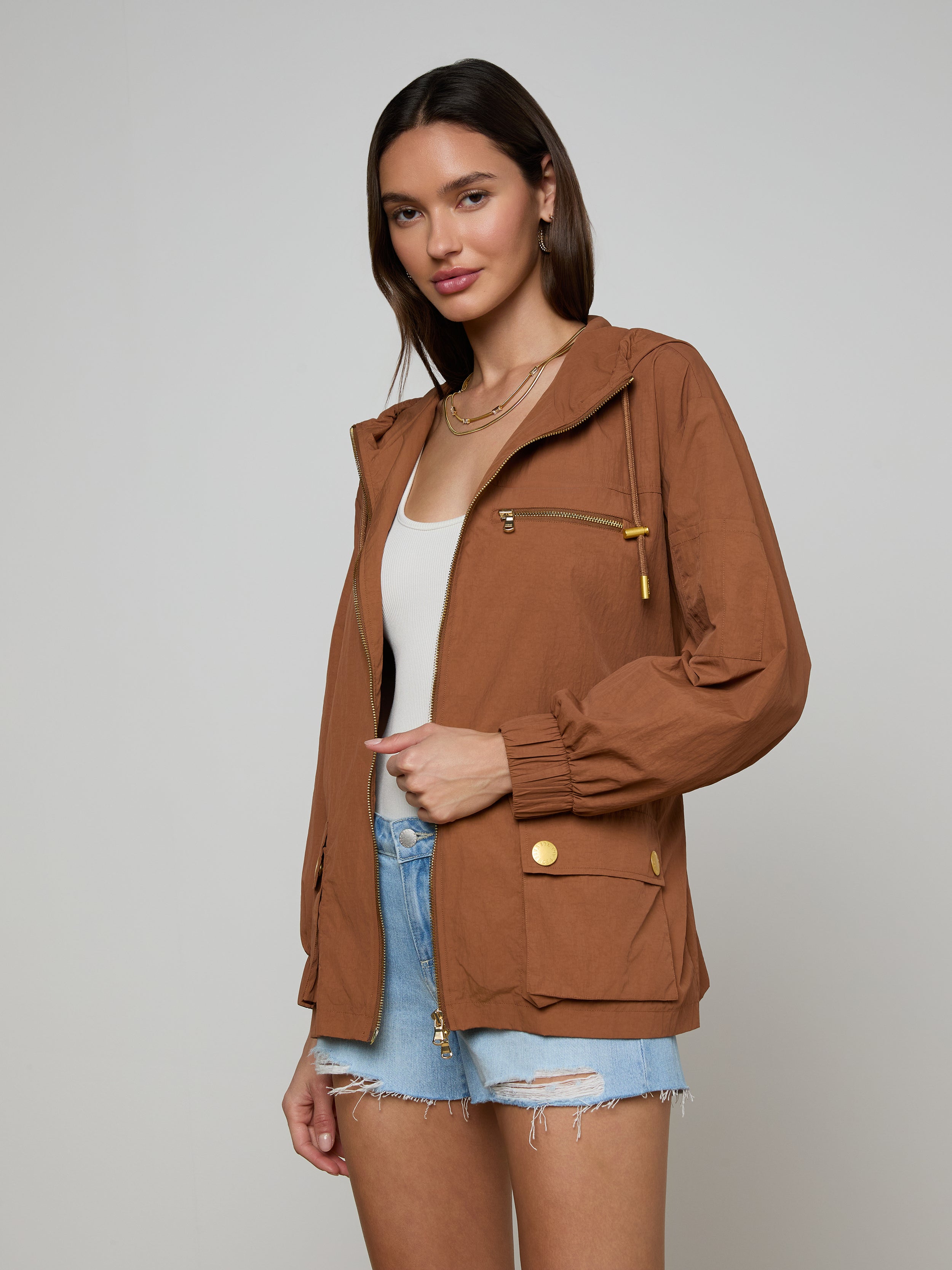 Calina Windbreaker In Fawn
