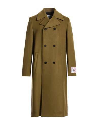 Man Coat Military green Size 38 Virgin Wool, Polyamide