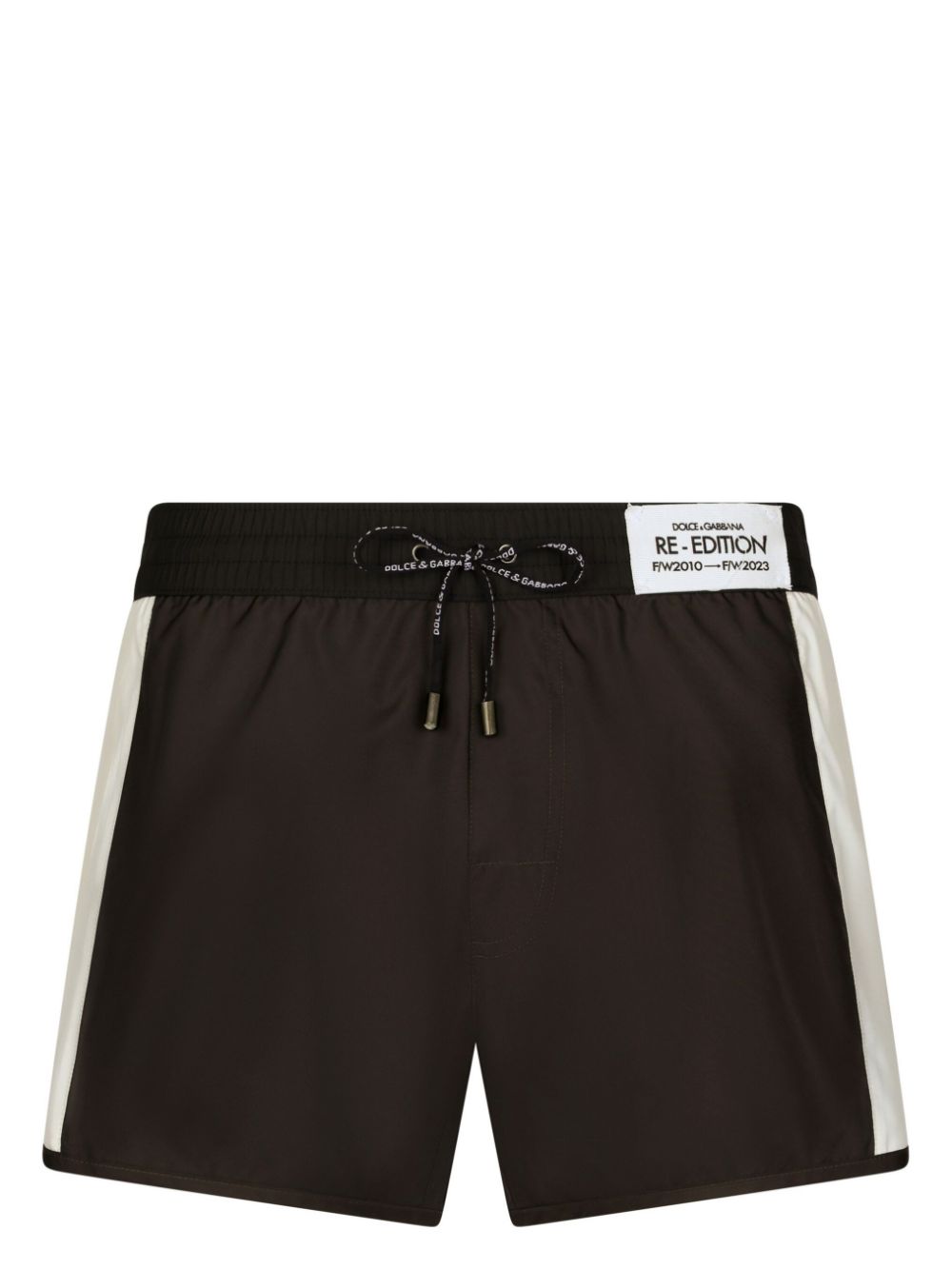 Logo-patch swim shorts - Black
