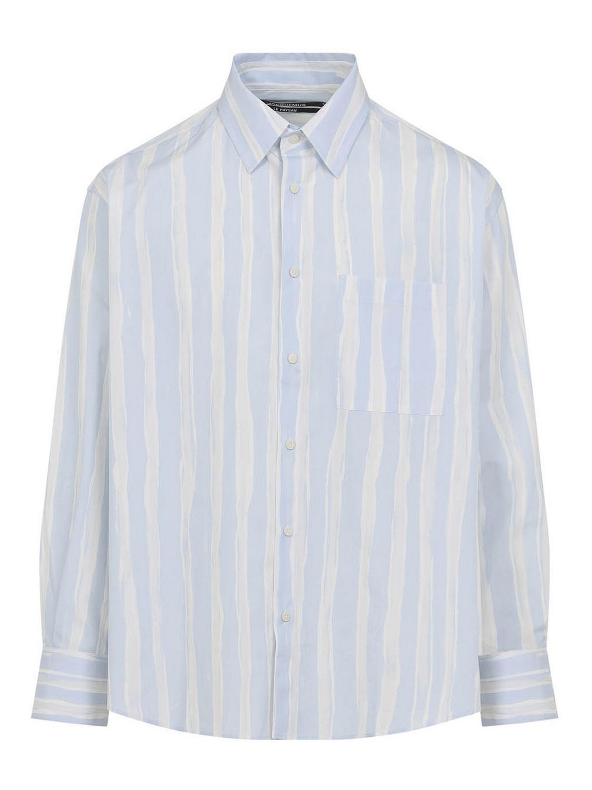 Jacquemus - camargue long sleeve striped shirt button collar