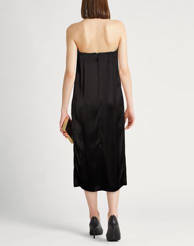 Woman Midi dress Black Size S Viscose