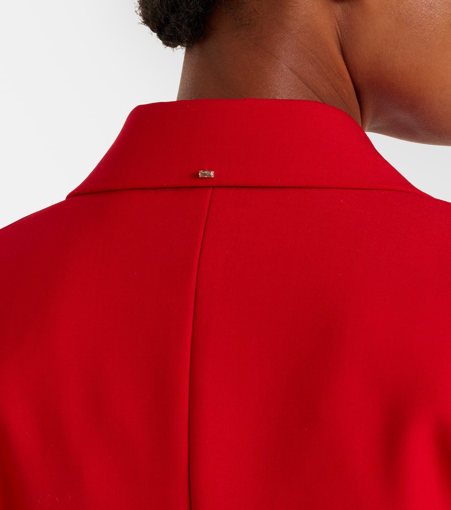 Double-breasted peplum blazer