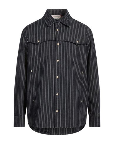 Man Denim shirt Blue Size 34 Cotton