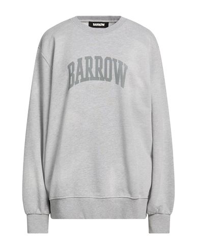 Woman Sweatshirt Grey Size L Cotton, Polyester