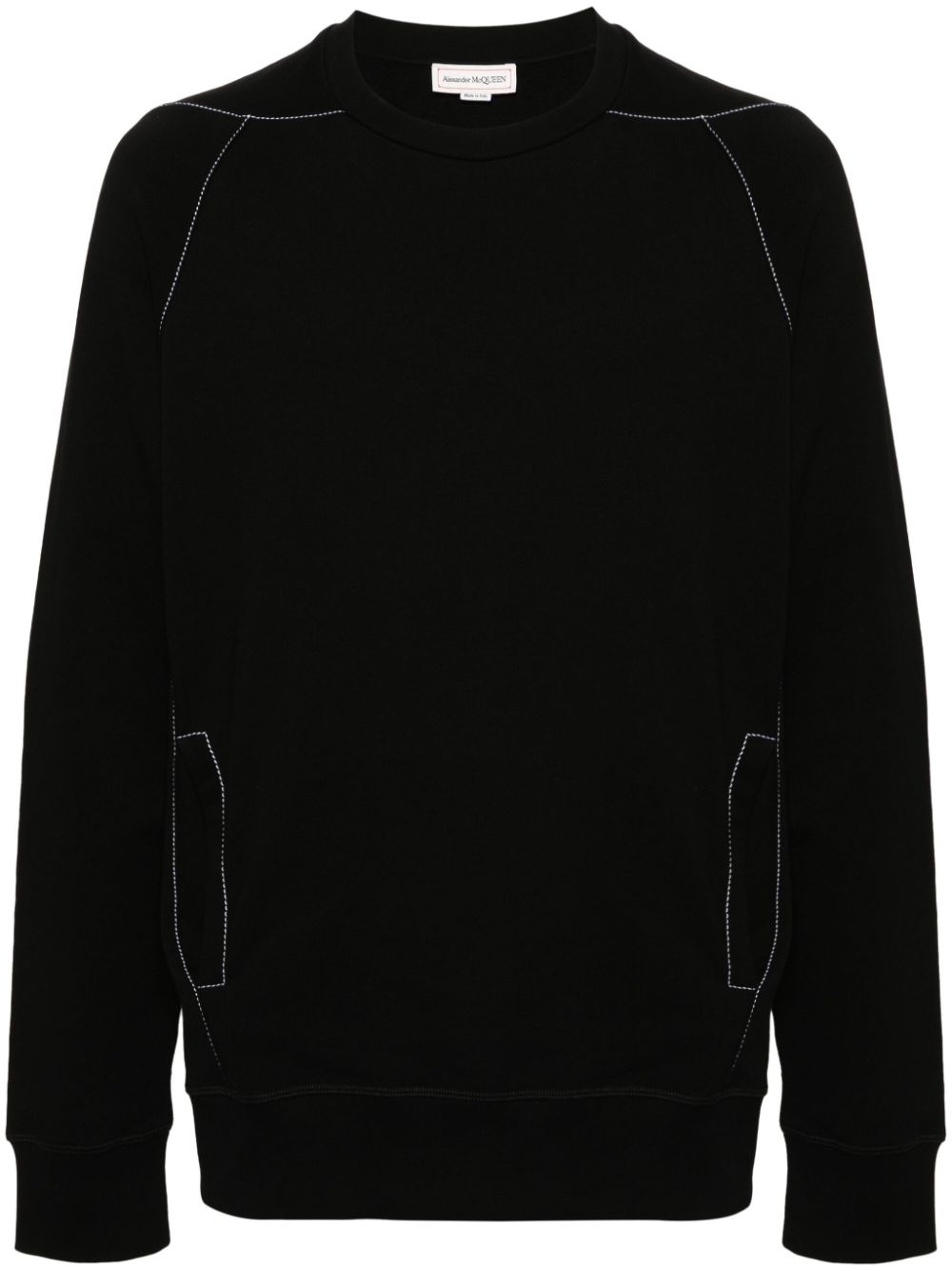 Cotton jersey sweatshirt - Black