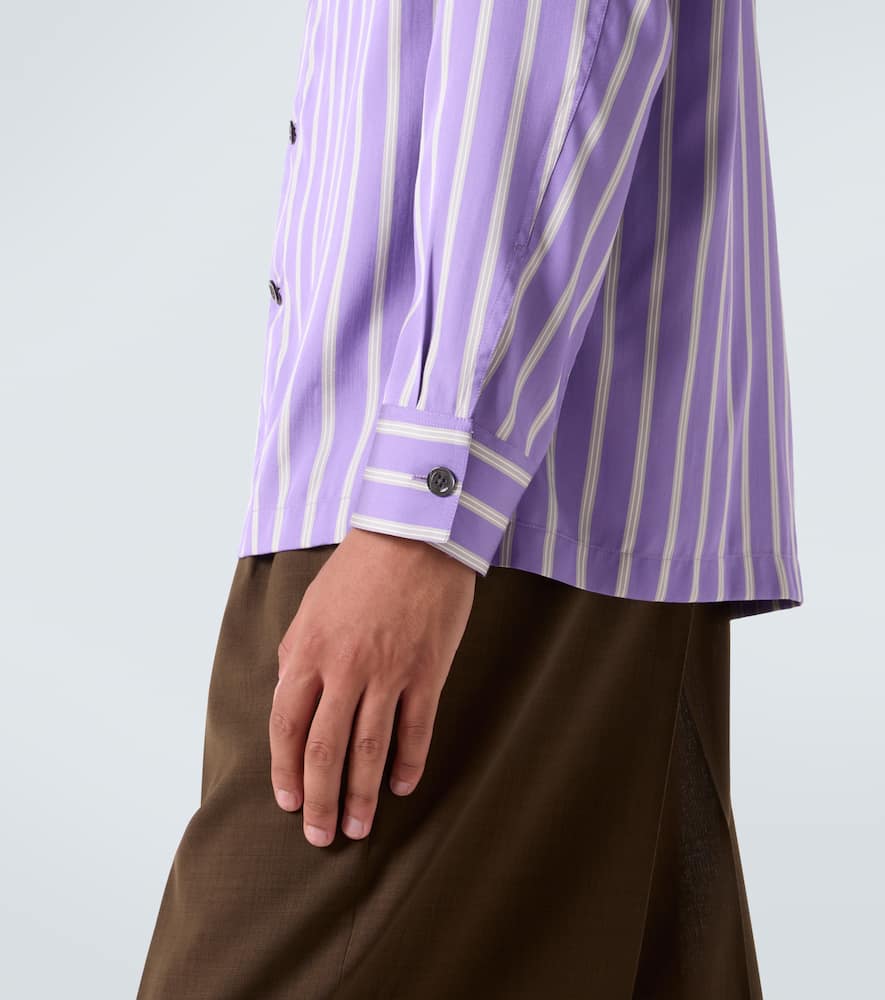 Striped silk shirt