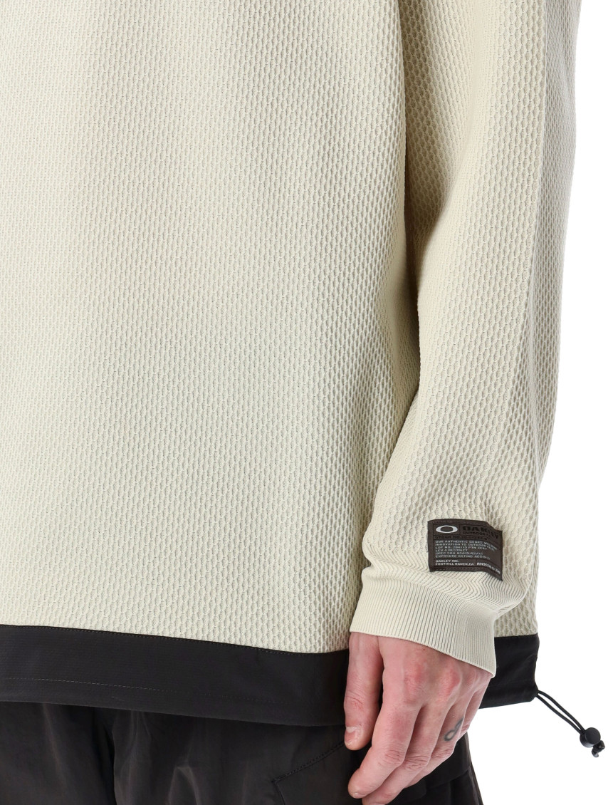 Beige Crewneck Logo Sweatshirt