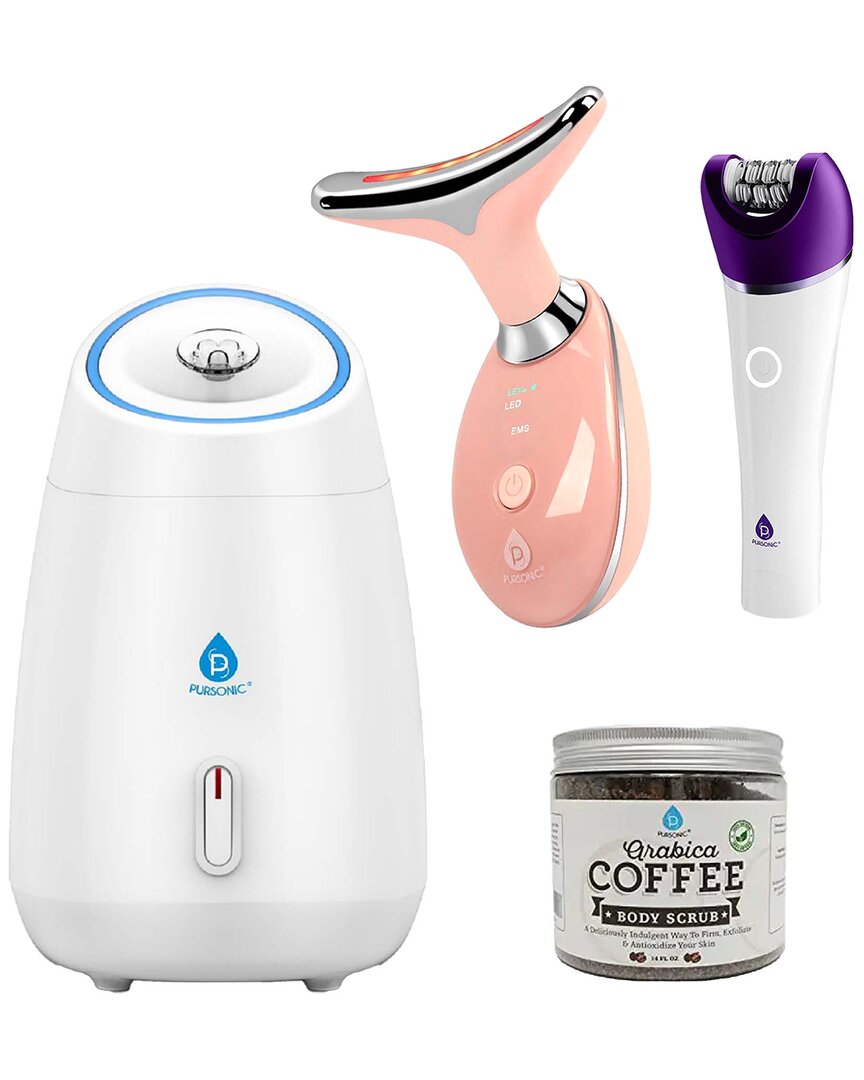 Pursonic Women's Radiant Glow Beauty & Self-Care Bundle