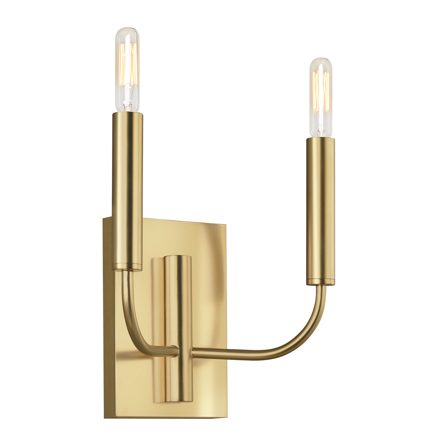 Visual Comfort Studio Brianna 2-Light Wall Sconce in Burnished Brass by Ellen Degenere