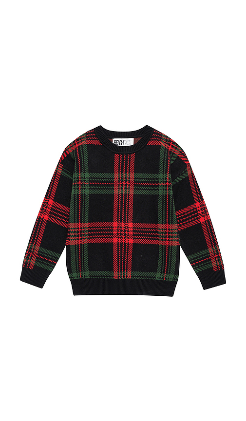 BEACH RIOT Kids Little Callie Sweater in Ribbon Plaid. 5/6 also