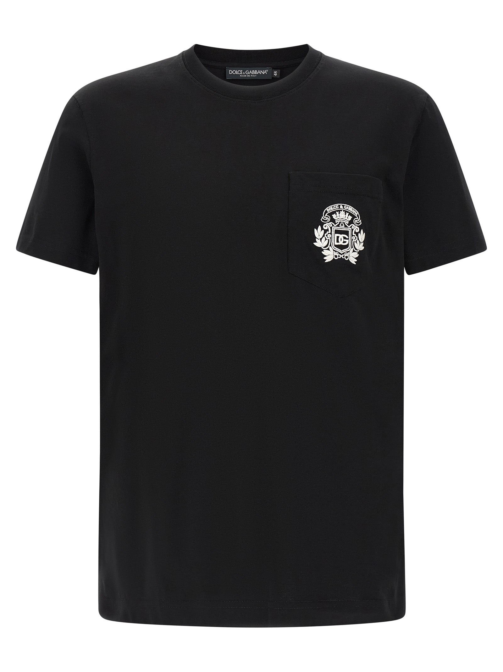 Logo-Embroidered Cotton T-Shirt — Black