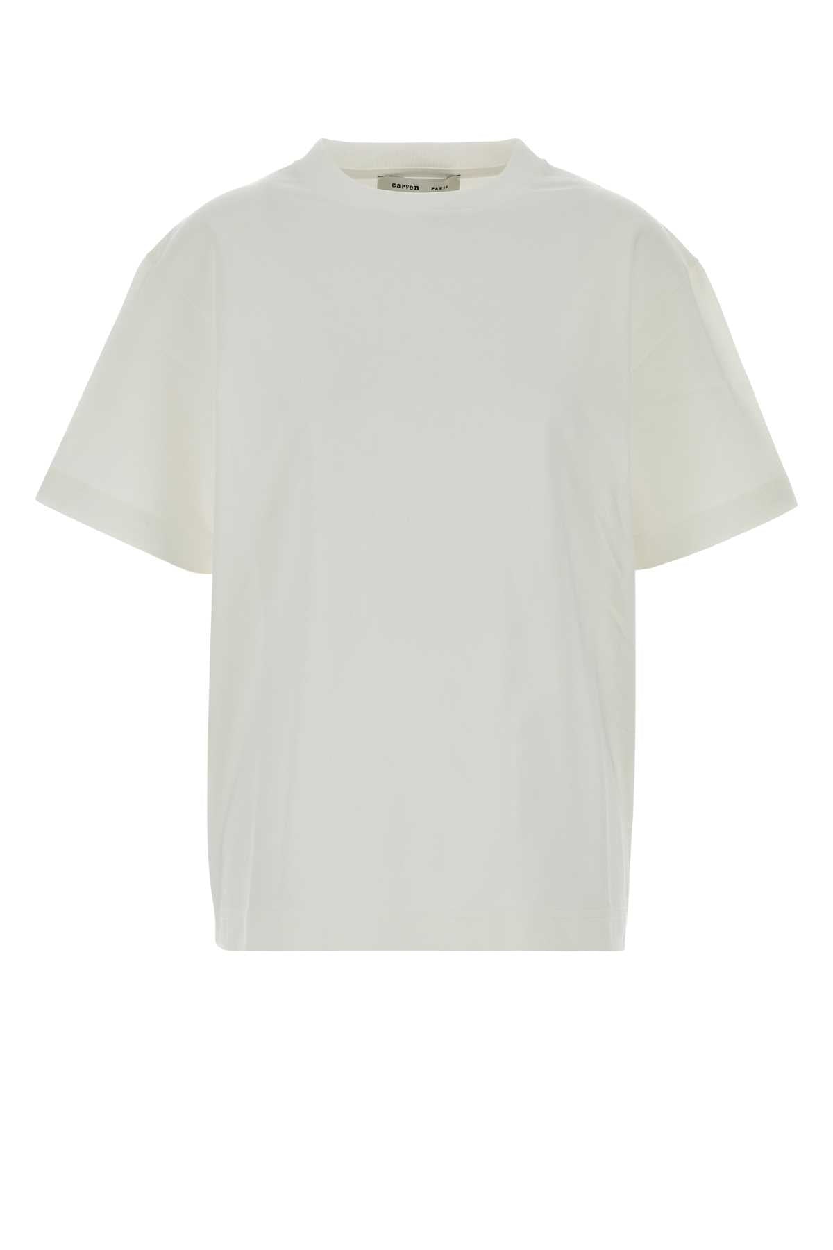 Cotton T-shirt — Beige